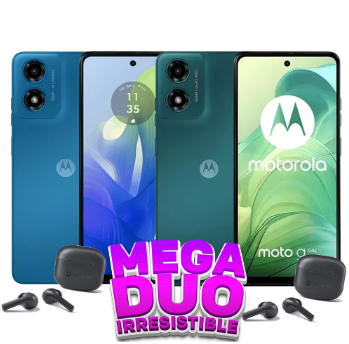 DUO MOTO G04S 4/256GB AZUL Y VERDE + DUO  MOTO BUDS 065