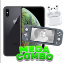 IPHONE XS 64GB NUEVO GRIS + AUDIFONOS TIPO AIRPODS 3ERA GEN+ NINTENDO SWITCH LITE GRIS