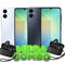 COMBO DÚO SAMSUNG A06 4/128GB BLANCO Y NEGRO + DÚO ANKER A25i