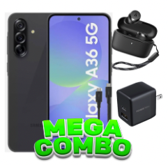 Samsung A36 5g 8/256gb negro+ Power Tech Dual port 20w+Anker soudcore A25i