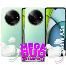 Duo Xioami Redmi A3X 4/128gb verde+ Duo Anker soundcore A25i