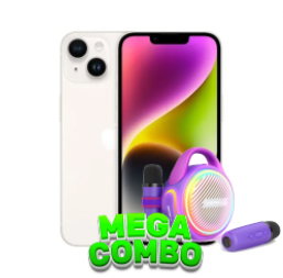 iPhone 14 256gb Blanco Reacondcionado+Karaoke Worryfree lila